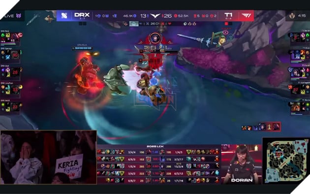 LCK 2025: T1 Áp Đảo DRX, Faker Lập Pentakill Với Ván Đấu Nhiều Mạng Hạ Gục Nhất 9