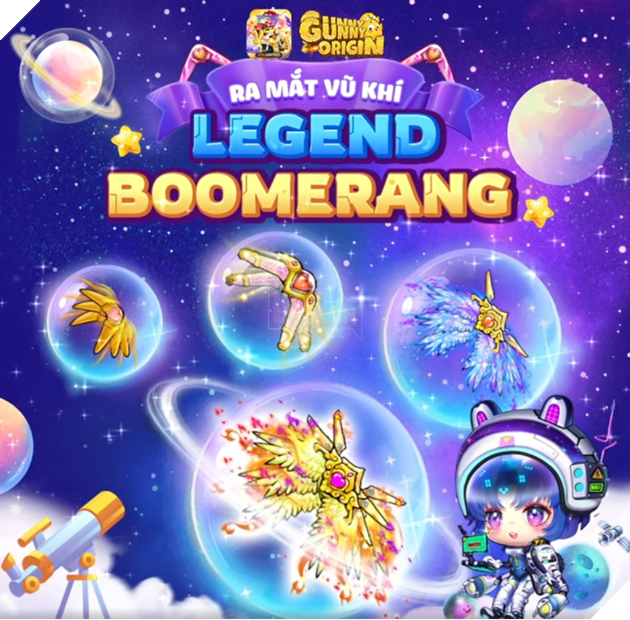 Gunny Origin mừng sinh nhật với Legend Boomerang phiên bản nâng cấp