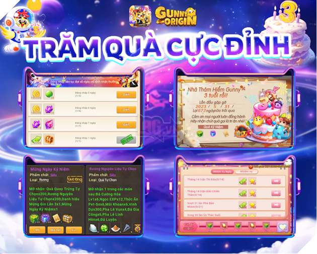 Gunny Origin mừng sinh nhật với Legend Boomerang phiên bản nâng cấp 3