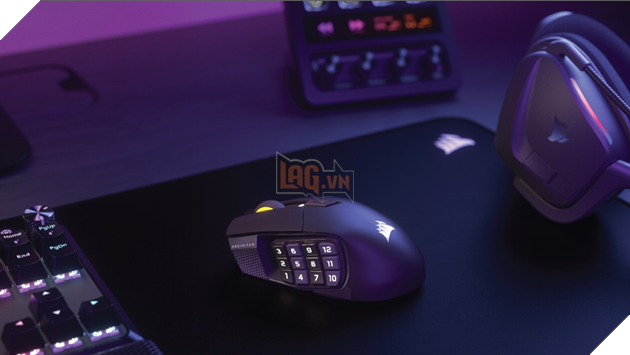 CORSAIR và Elgato mang khả năng tích hợp gốc Stream Deck vào mẫu chuột chơi game SCIMITAR ELITE WIRELESS SE mới