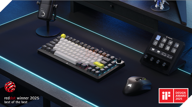 CORSAIR giới thiệu bộ kit bàn phím MAKR 75 Barebones và CORSAIR Web Hub, hoà trộn hài hoà thế giới bàn phím chơi game hiệu suất cao và bàn phím DIY