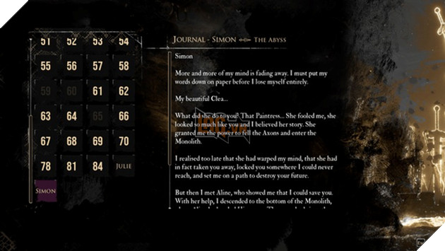 Nội dung nhật ký của Simon