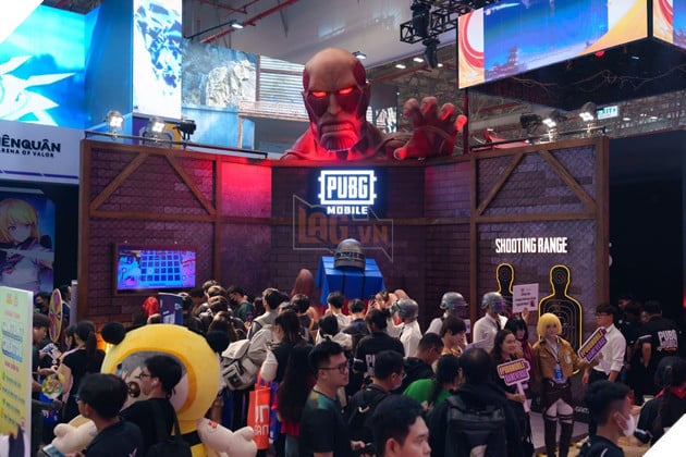 PUBG Mobile bùng nổ tại Vietnam Gameverse 2025 với trải nghiệm đậm chất Attack on Titan 2