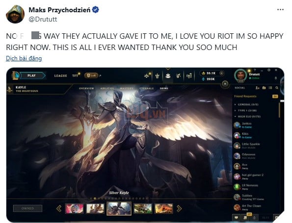Nam game thủ gửi mail xin Riot Games trang phục hiếm nhất LMHT và cái kết bất ngờ 3