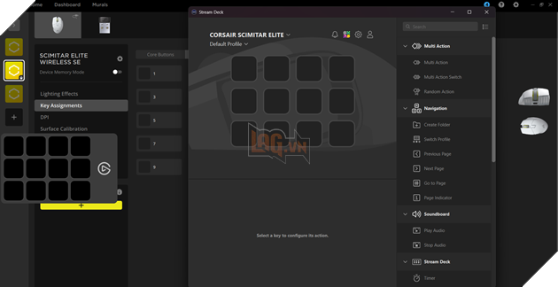 phần mềm icue setup stream deck