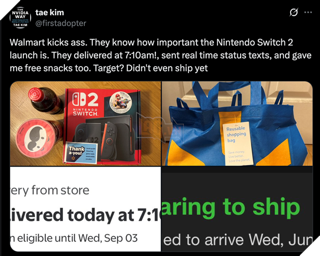 người mua Nintendo Switch 2 tại Walmart còn nhận được snack và nước ngọt