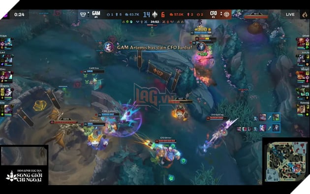 GAM Esports quét sạch 4 thành viên CTBC Flying Oyster, cân bằng tỉ số