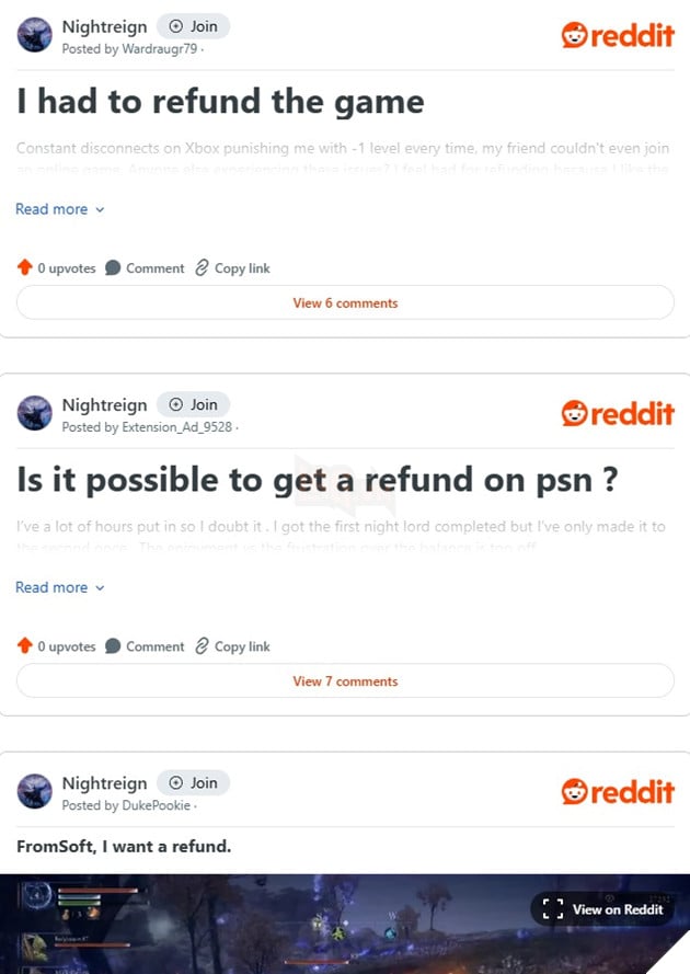 Hàng loạt game thủ yêu cầu hoàn tiền sau khi Elden Ring: Nightreign ra mắt