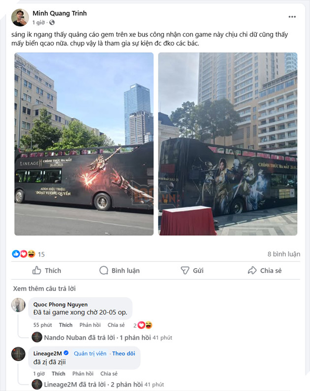 Game Thủ Bất Ngờ Với Hình Ảnh Lineage2M Xuất Hiện Hoành Tráng Ngoài Đời 2