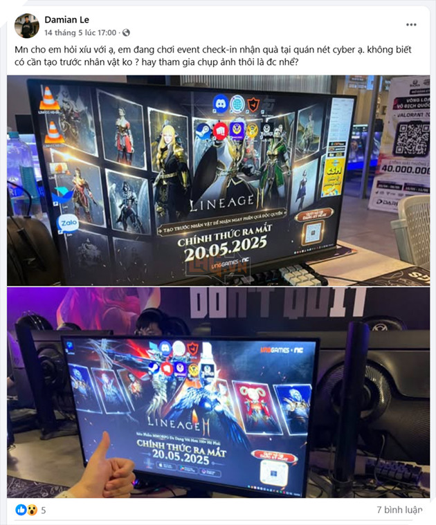 Game Thủ Bất Ngờ Với Hình Ảnh Lineage2M Xuất Hiện Hoành Tráng Ngoài Đời 3