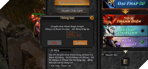 Mẹo Chuyển Class Trong MU Lục Địa VNG Trong Đơn Giản Trong Một Nốt Nhạc 4