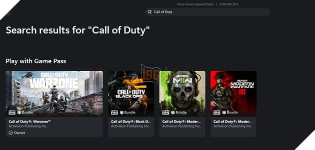 Hiện chỉ mới có khoảng 3 game Call of Duty trên Game Pass