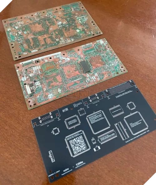 Brodesco đã thiết kế thành công một PCB hỗ trợ cho việc sử dụng các thành phần gốc của PS1