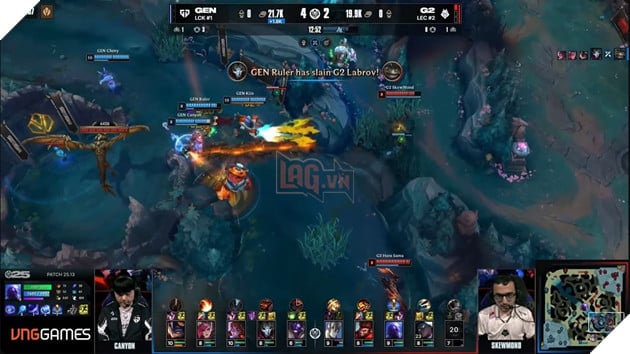 MSI 2025: GEN.G Thể Hiện Phong Độ Hủy Diệt Trước G2 Esports, Bước Tiếp Vào Nhánh Thắng 7