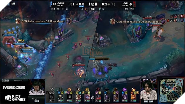 MSI 2025: GEN.G Thể Hiện Phong Độ Hủy Diệt Trước G2 Esports, Bước Tiếp Vào Nhánh Thắng 17