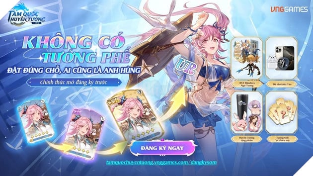 Tam Quốc Huyễn Tướng VNG: Khởi Động Sự Kiện Đăng Ký Trước, Sẵn Sàng Gửi Ngàn Quà Tặng Cho Người Chơi