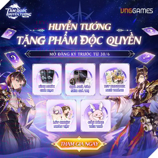Thử vận may trúng ngay iPhone 16 Pro Max - Khui blindbox độc quyền với Tam Quốc Huyễn Tướng VNG