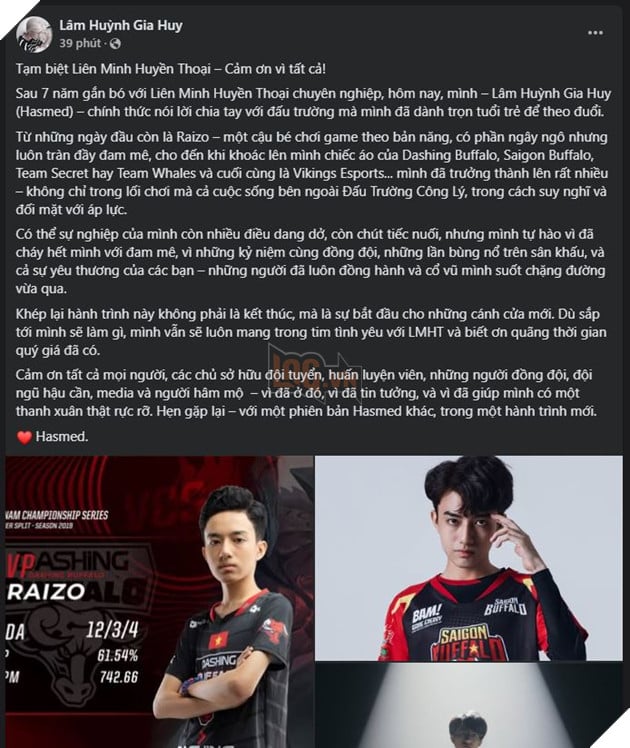 Hasmed chia tay eSports sau khi rời khỏi MVKE