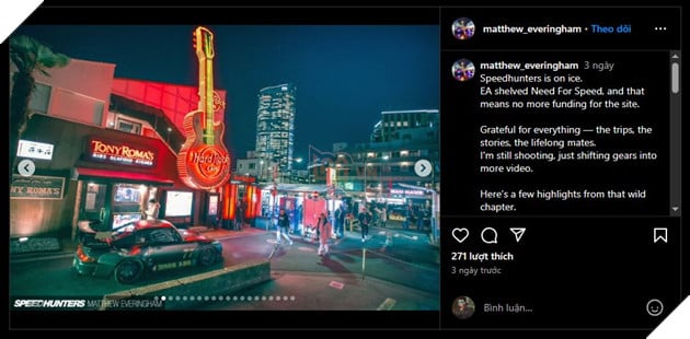 Matthew Everingham nói về việc Speedhunters đang bị 