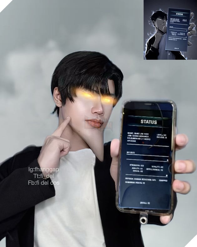 Cười không nhặt được mồm với bộ cosplay Solo Leveling cực kì độc đáo