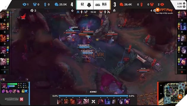 BLG vận hành combo Nocturne - Orianna khá mượt mà