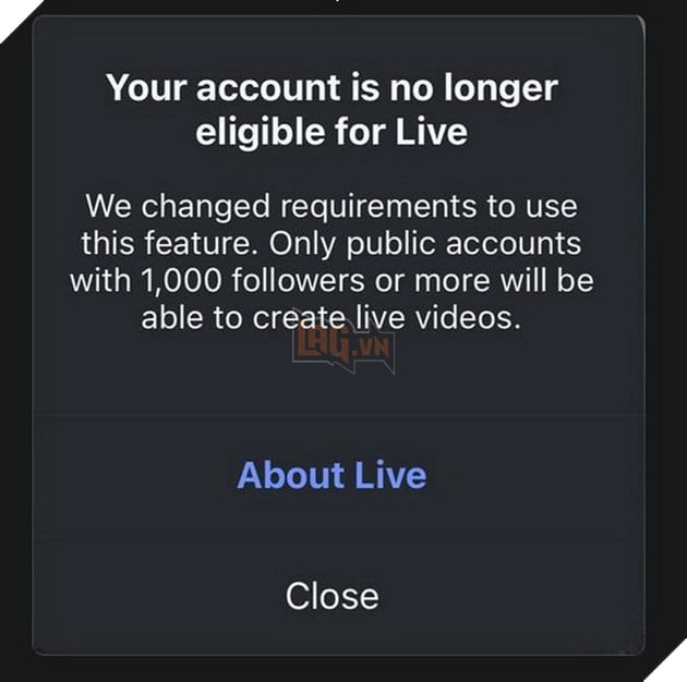 Instagram bất ngờ siết tính năng livestream: Tài khoản dưới 1.000 follower bị hạn chế 2