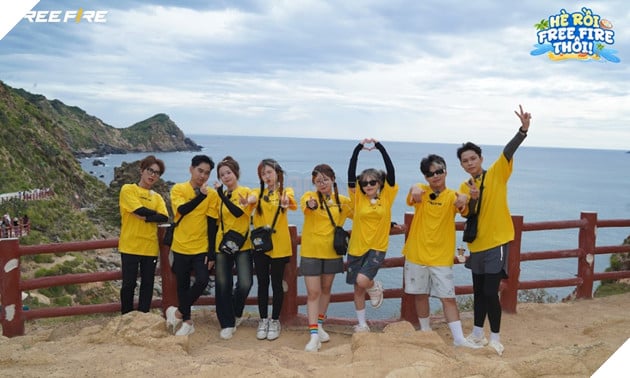KOLs Free Fire háo hức tham gia hành trình khám phá văn hóa tại Eo Gió, Quy Nhơn