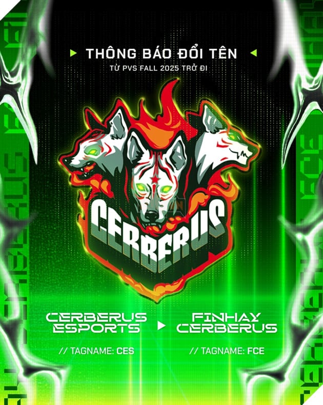 Cerberus Esports chính thức chia tay tên gọi cũ