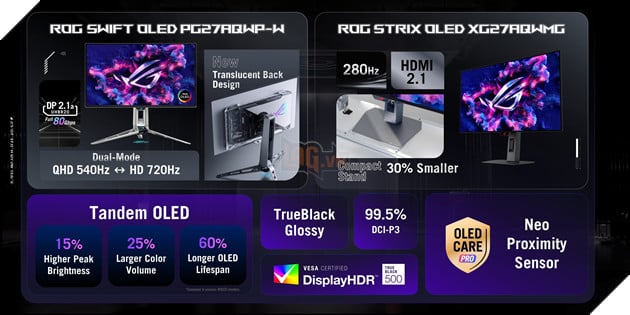 Asus ra mắt loạt màn hình OLED gaming tại Gamescom 2025 2