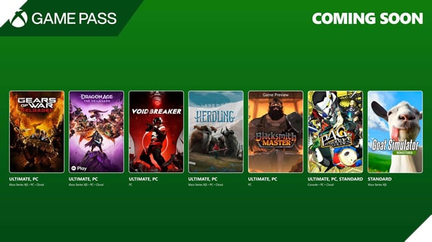 Danh mục game mới trên Xbox Game Pass cuối tháng 8