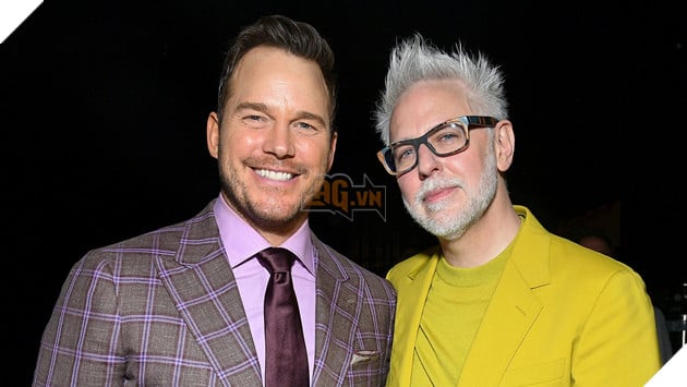 Hình ảnh nhà làm phim James Gunn và Chris Pratt