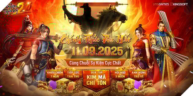 Võ Lâm Truyền Kỳ 2.0 PC chính thức ra mắt ngày 11/09/2025: Giang hồ tái hội, ký ức huyền thoại sống dậy