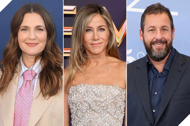 Drew Barrymore, Adam Sandler và Jennifer Aniston