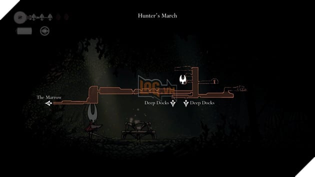 Vị trí chiếc ghế ngồi duy nhất tại khu vực Hunter's March