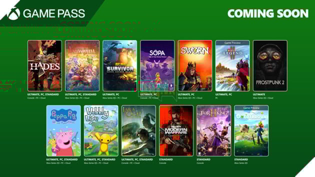 Loạt game đổ bộ Game Pass nửa cuối tháng 9