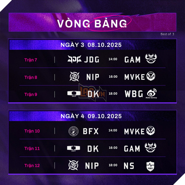 LMHT: Lịch Thi Đấu Chính Thức ASI 2025, Lộ Diện Các Đối Thủ Của GAM và MVKE 3