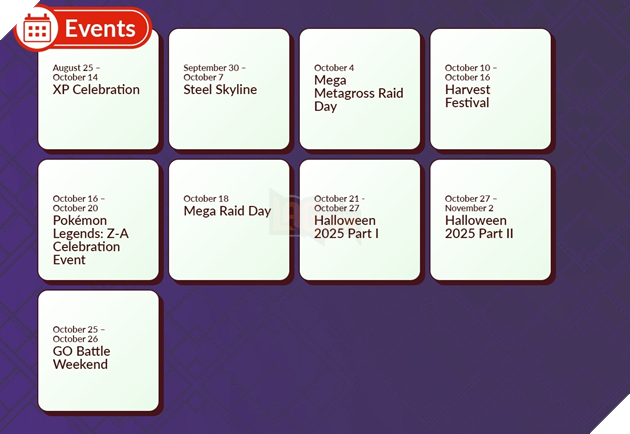 Lịch Sự Kiện Pokémon GO Tháng 10/2025: Mega Metagross Ra Mắt, Halloween Đổ Bộ Và Hàng Loạt Hoạt Động Hấp Dẫn