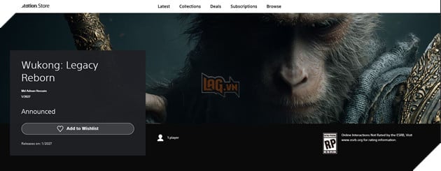 Xuất hiện cái tên Wukong: Legacy Reborrn trên PlayStation Store