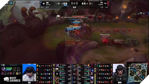 CKTG 2025: Đánh Bại Invictus Gaming, T1 Tiếp Tục Hành Trình Bảo Vệ Ngôi Vương 9