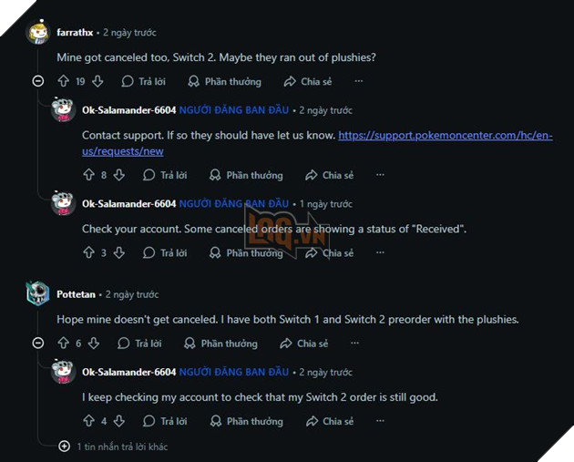 Nhiều Người Đặt Trước Pokemon Legends: Z-A Bất Ngờ Bị Hủy Đơn Không Rõ Nguyên Do 3