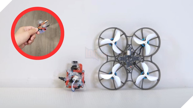 YouTuber chế tạo drone FPV nhỏ nhất thế giới vừa khít trong lon Pringles 2
