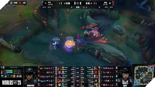 CKTG 2025: Vượt ải Anyone's Legends, T1 Thẳng Tiến Vào Bán Kết Để Đối Mặt TOP Esports 5