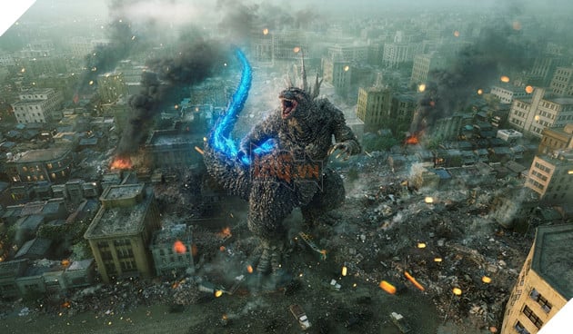 Hình ảnh về "Godzilla" trong phần phim Godzilla Minus One.