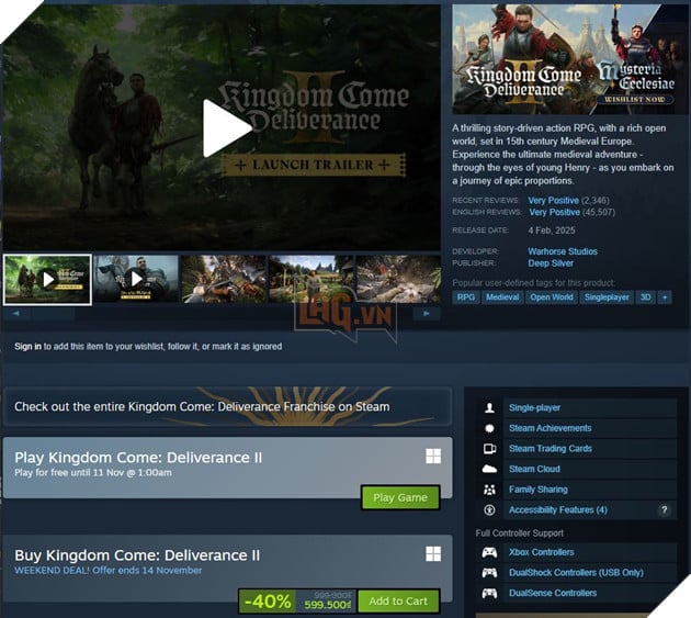 Ngược Dòng Thời Gian Về Trung Cổ Với Kingdom Come: Deliverance 2 Hoàn Toàn Miễn Phí