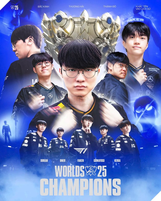 CKTG 2025: T1 Chính Thức Bước Lên Ngôi Vô Địch Lần Thứ Ba Liên Tiếp