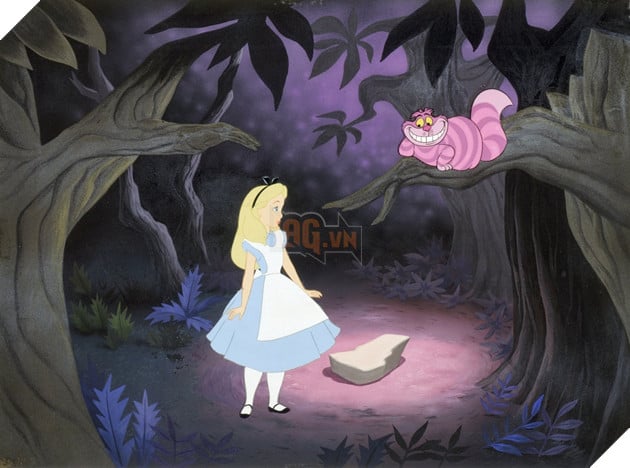 Hình ảnh về phim hoạt hình Alice in Wonderland.
