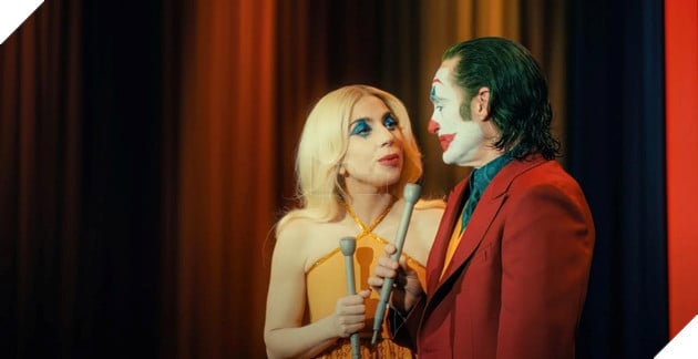 Hình ảnh sao nữ Lady Gaga và bạn diễn trong tạo hình nhân vật ở phim Joker 2.
