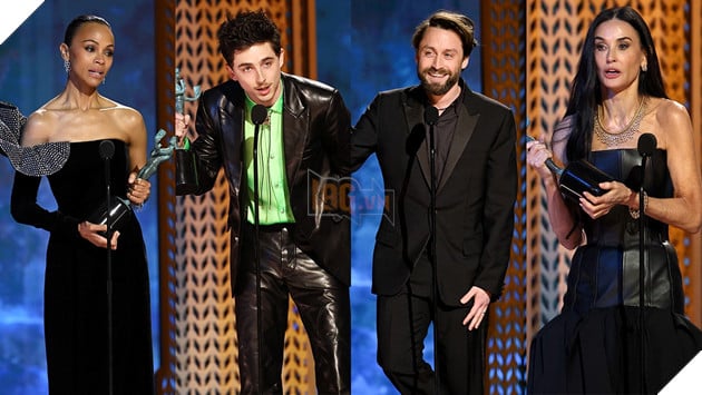 Hình ảnh dàn diễn viên ngôi sao tại lễ trao giải SAG Awards 2025.