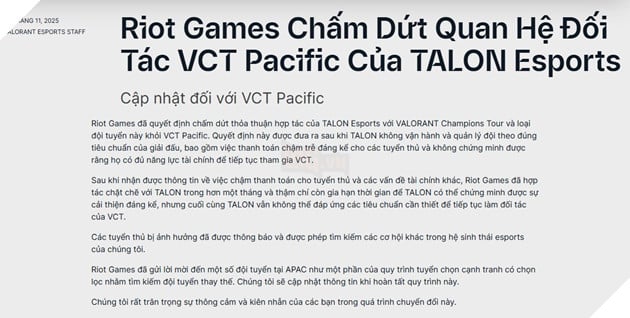 LMHT: Riot Games Chính Thức Gạch Tên PSG Talon Ra Khỏi Hệ Thống Giải LCP 4