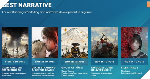 The Game Awards 2025: Tổng Hợp Các Ứng Viên Được Đề Cử Cho Từng Hạng Mục 4